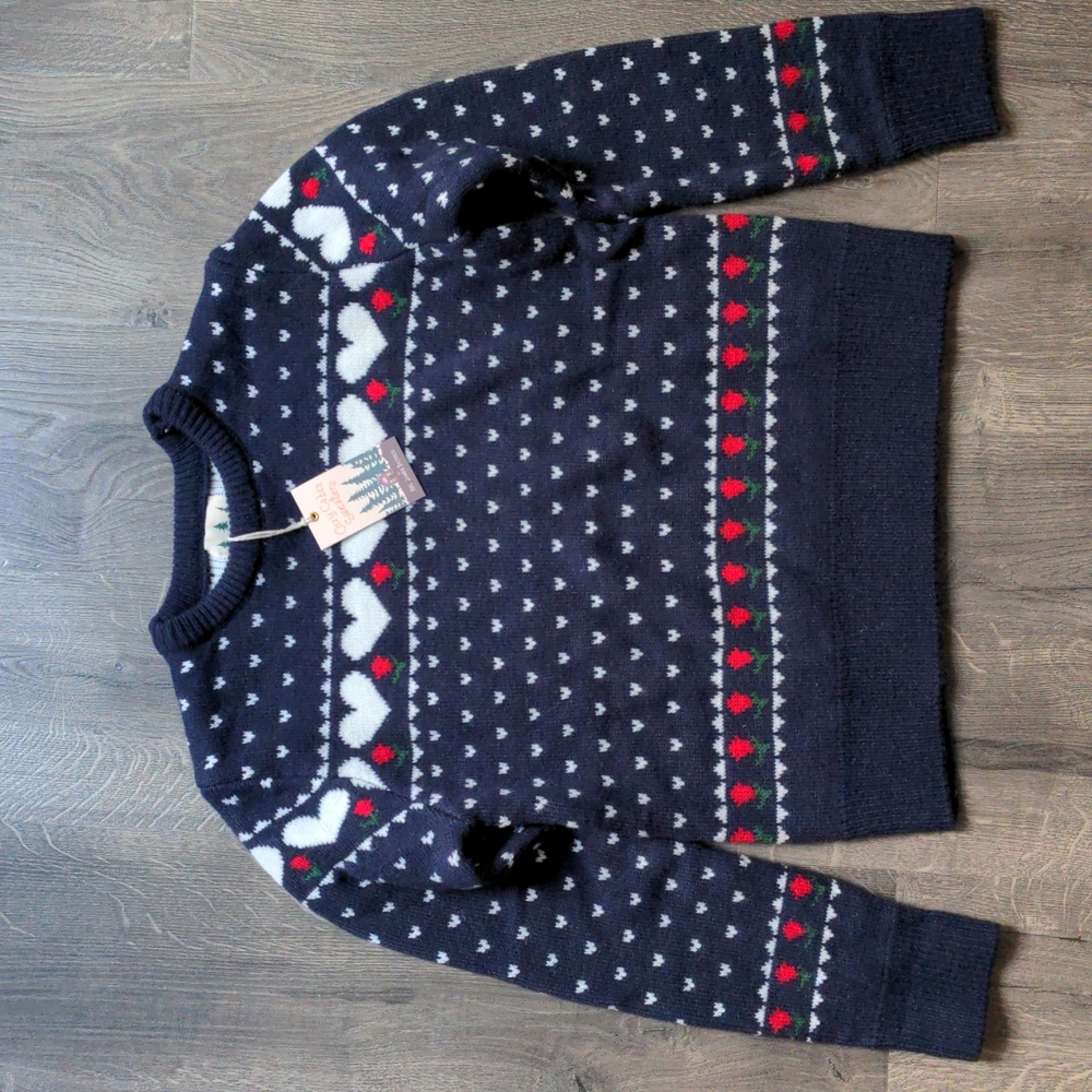 Kiel James Patrick Hearts Cozy Cabin Sweater Small